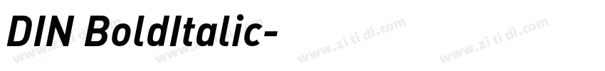 DIN BoldItalic字体转换